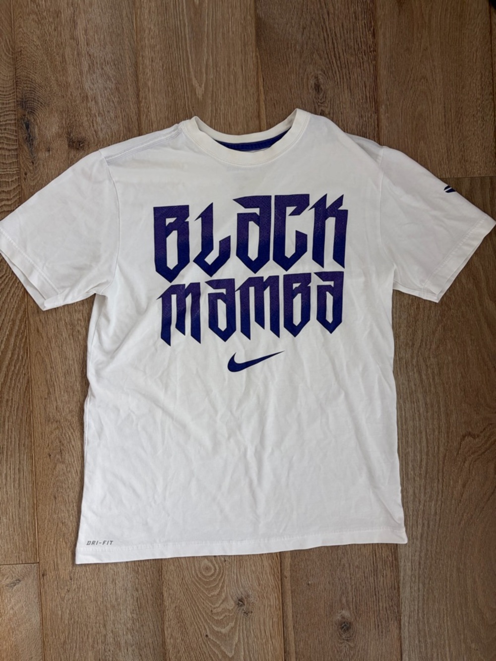 Nike White Tee with Purple Kobe 'Black Mamba' Graphic